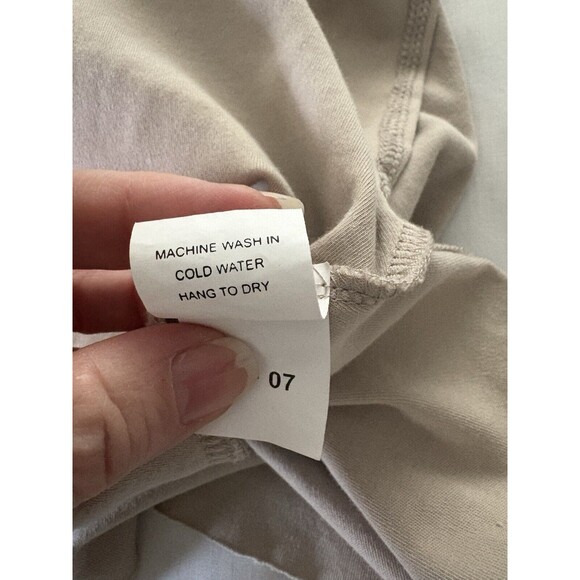 Planet by Lauren G Top One Size Beige Cotton Soft Lagenlook Comfy Shirt - Picture 13 of 13